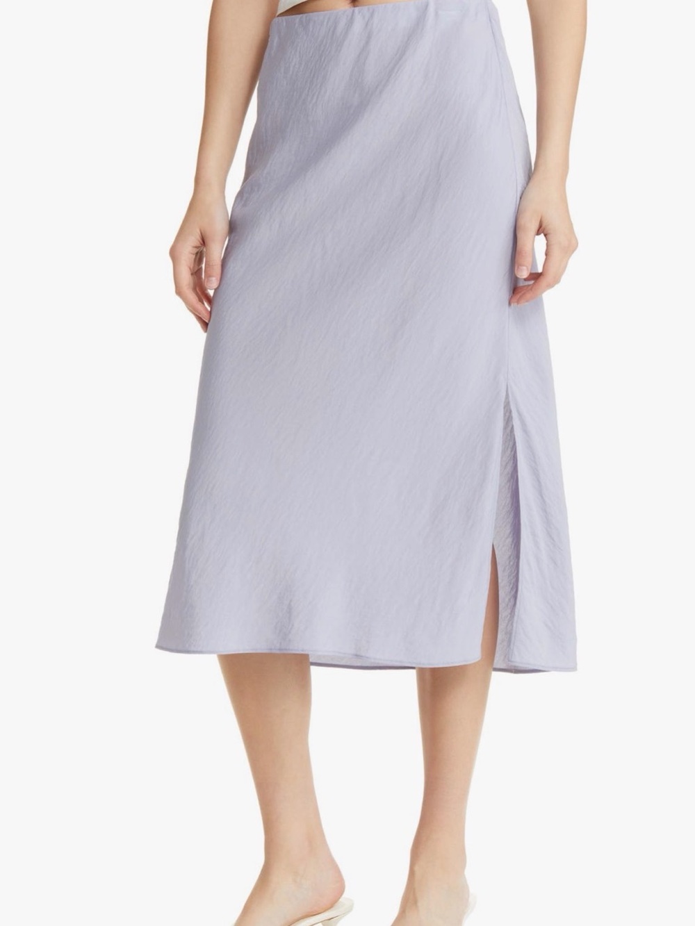 Madewell Deep Purple Plum Elastic Waist Midi Maxi Skirt NWT 2
